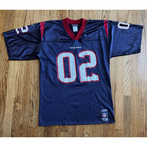 Vintage Houston Texans Football Jersey Mens Medium 2002 Inaugural Season Reebok